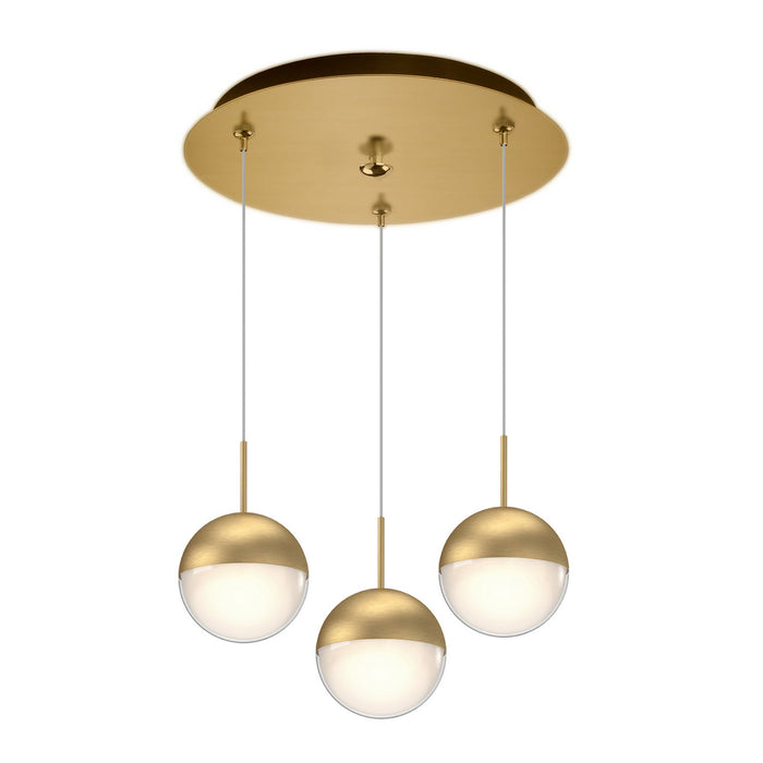 Kuzco Lighting - MP402801BG-03 - LED Pendant - Pluto - Brushed Gold