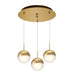 Kuzco Lighting - MP402801BG-03 - LED Pendant - Pluto - Brushed Gold