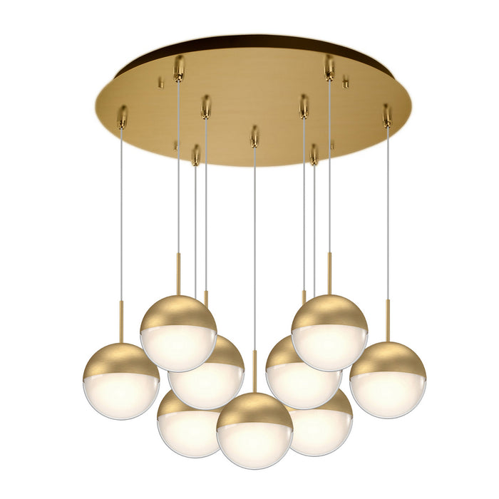 Kuzco Lighting - MP402801BG-09 - LED Pendant - Pluto - Brushed Gold
