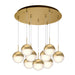 Kuzco Lighting - MP402801BG-09 - LED Pendant - Pluto - Brushed Gold