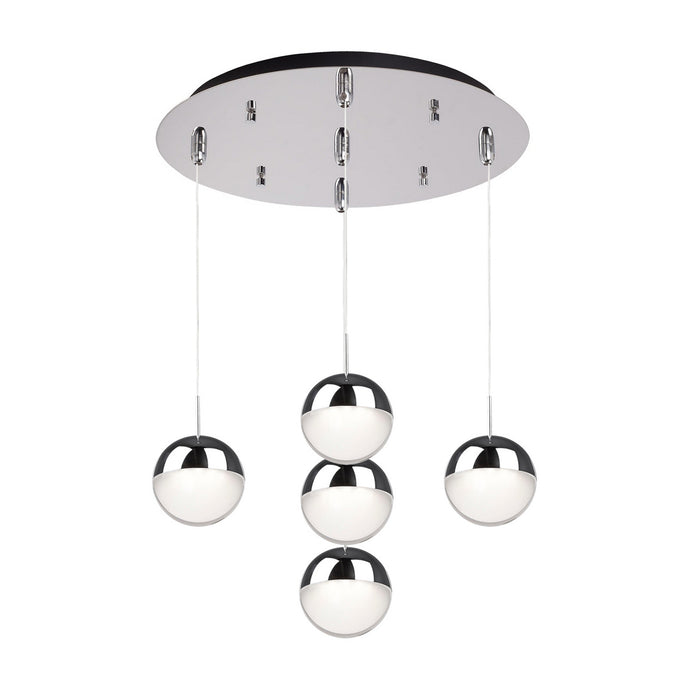 Kuzco Lighting - MP402801CH-05 - LED Pendant - Pluto - Chrome