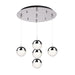 Kuzco Lighting - MP402801CH-05 - LED Pendant - Pluto - Chrome