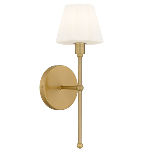 Irena One Light Wall Sconce Brushed Gold