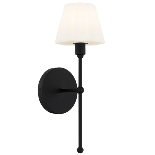 Irena One Light Wall Sconce Matte Black