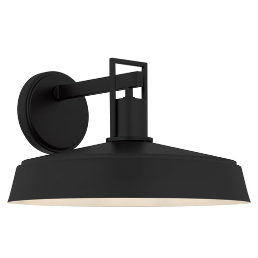 Karson One Light Outdoor Wall Lantern Matte Black