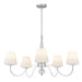 Quoizel - STON5035C - Five Light Chandelier - Stone - Polished Chrome