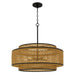Quoizel - TET2830MBK - Five Light Pendant - Teton - Matte Black