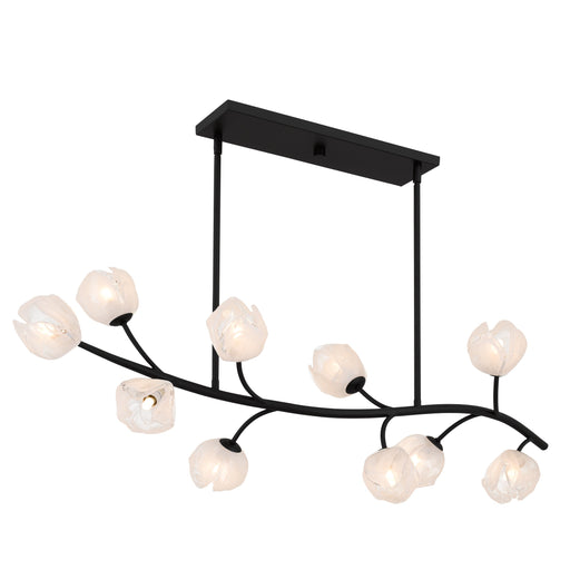 Walker Ten Light Island Pendant Matte Black
