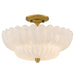 Quoizel - WHP1716BRG - Four Light Semi-Flush Mount - Whitecap - Brushed Gold