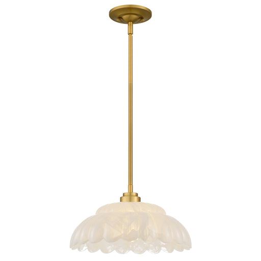 Whitecap One Light Pendant Brushed Gold