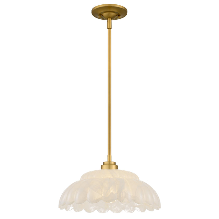 Quoizel - WHP1814BRG - One Light Pendant - Whitecap - Brushed Gold