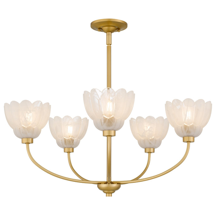 Quoizel - WHP5028BRG - Five Light Chandelier - Whitecap - Brushed Gold
