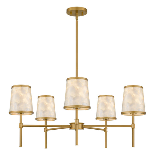 Windley Five Light Chandelier Brushed Gold