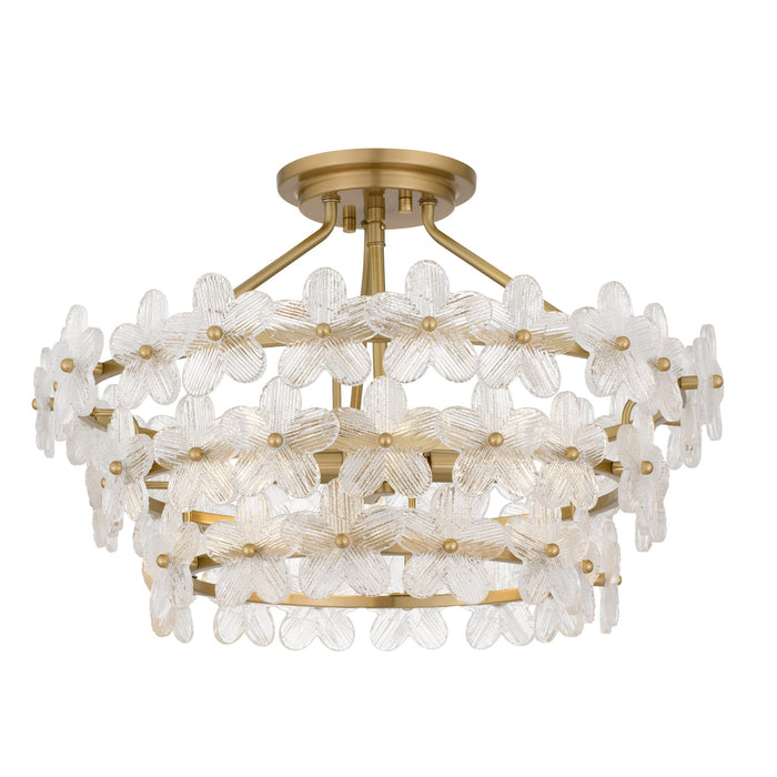 Quoizel - WRIG1720BRG - Four Light Semi-Flush Mount - Wright - Brushed Gold