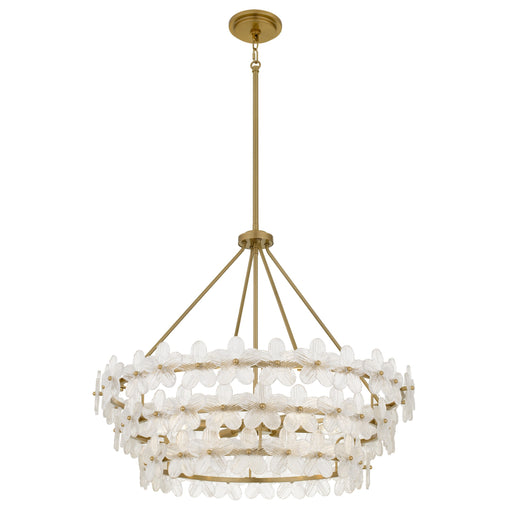 Wright Six Light Pendant Brushed Gold