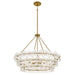 Quoizel - WRIG2830BRG - Six Light Pendant - Wright - Brushed Gold