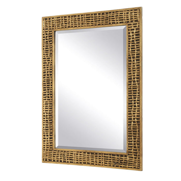 Uttermost - 08288 - Mirror - Woven In Time - Antiqued Gold Leaf