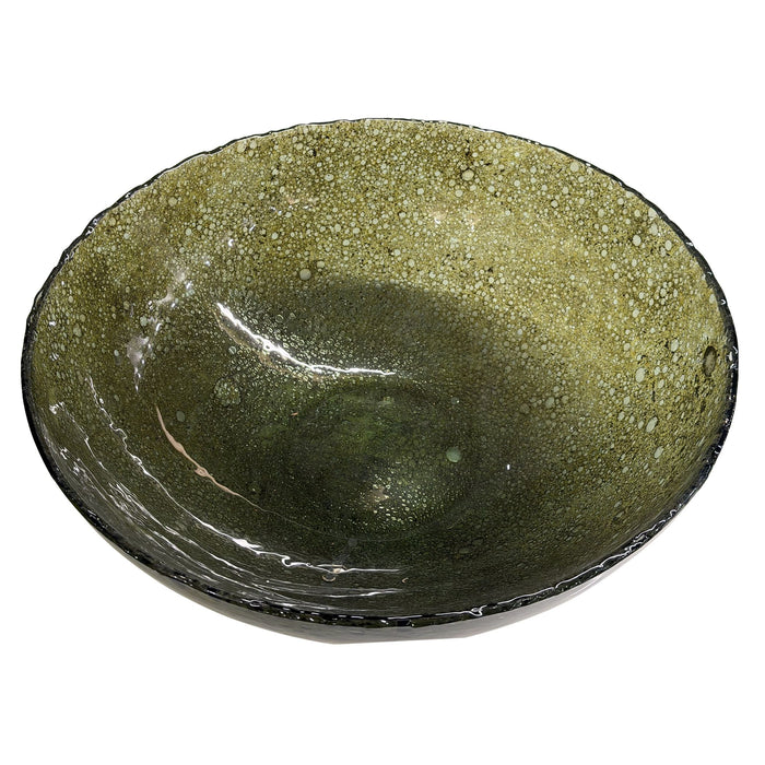 Uttermost - 18306 - Bowl - Veridian Shimmer - Blue, Green, And Earthy Brown