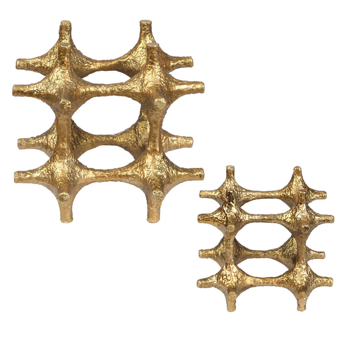 Uttermost - 18314 - Sculptures Set/2 - Gilded - Antique Brass