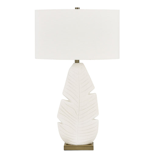 Palm Leaf One Light Table Lamp Brass