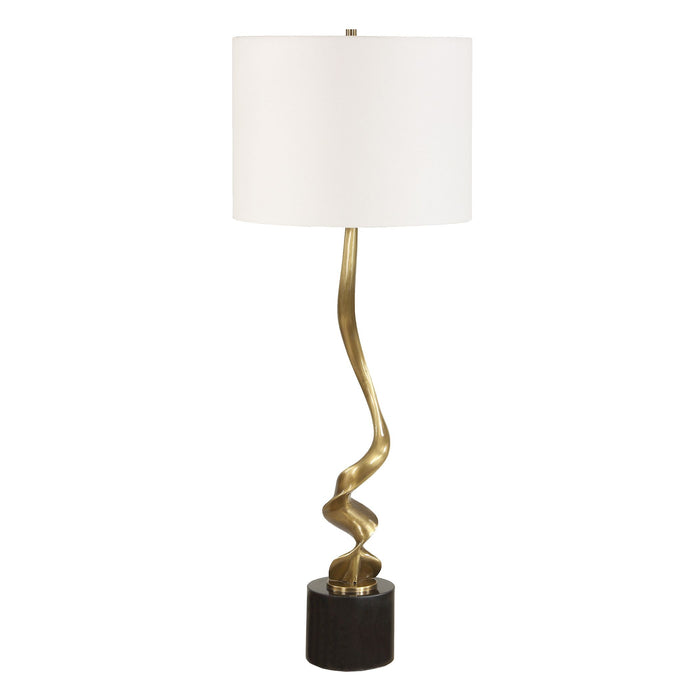 Uttermost - 30614-1 - One Light Buffet Lamp - Spiraling - Antique Brass