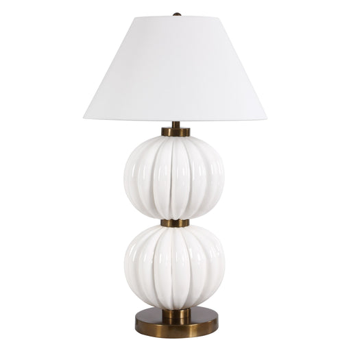 Irena One Light Table Lamp Antique Brass