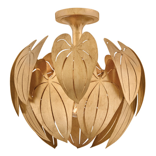 Camille LED Convertible Semi-Flush Mount Distressed Brass