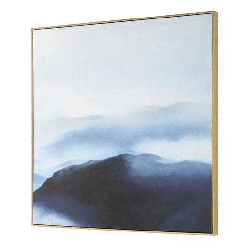 Cold Shoulder Landscape Painting Dark, Gray