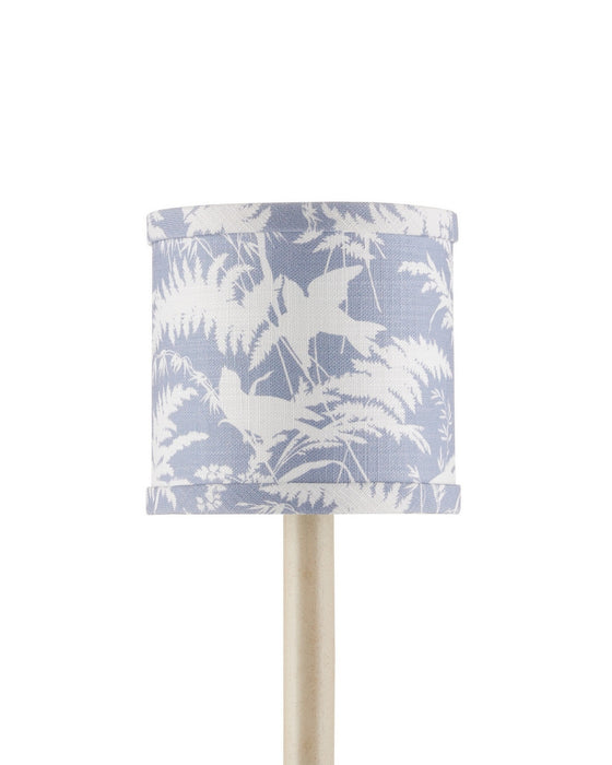 Currey and Company - 0900-0056 - Chandelier Shade - Aviary - Dusty Blue/Ivory