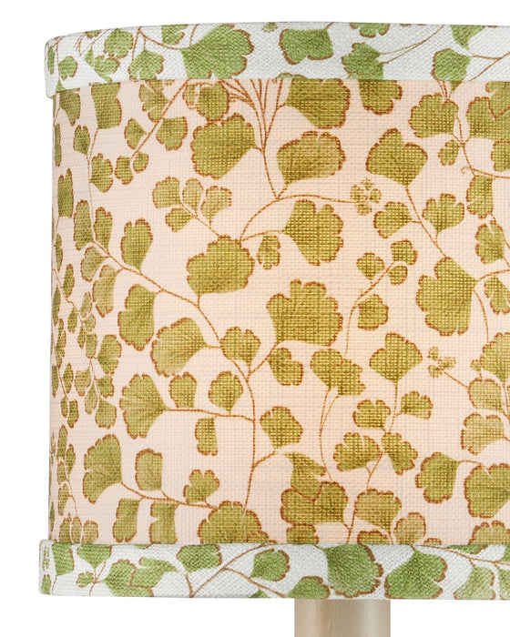 Currey and Company - 0900-0057 - Chandelier Shade - Maiden Fern - Green/Ivory