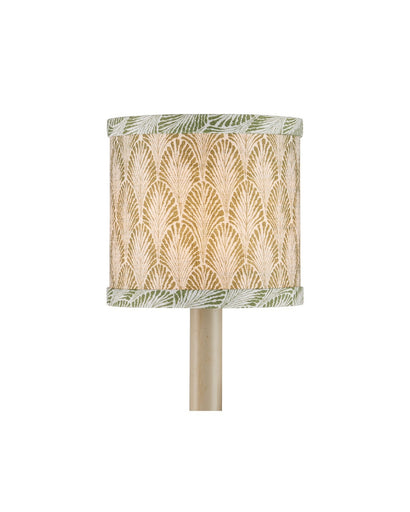 Plume Chandelier Shade Green/Ivory