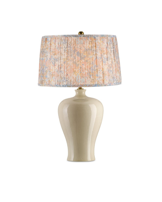 Currey and Company - 0900-6004 - Lamp Shade - Wildflower - Pastel Blue/Pastel Pink/Ivory