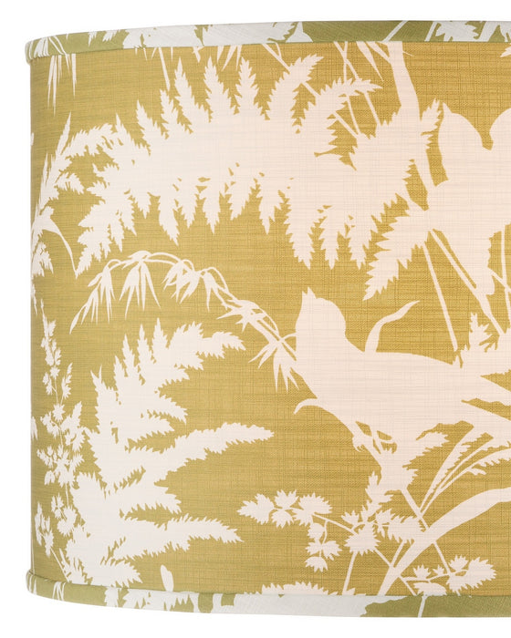Currey and Company - 0900-6007 - Lamp Shade - Aviary - Moss/Ivory