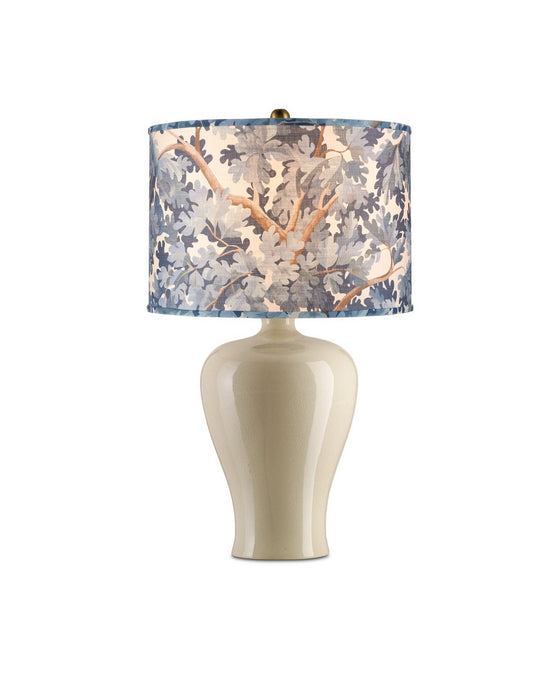 Currey and Company - 0900-6011 - Lamp Shade - Woodland - Blue/Brown/Ivory