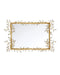 Currey and Company - 1000-0161 - Mirror - Forget-Me-Not - Clear/Chinois Gold Leaf