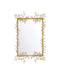 Currey and Company - 1000-0161 - Mirror - Forget-Me-Not - Clear/Chinois Gold Leaf