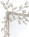 Currey and Company - 1000-0162 - Mirror - Forget-Me-Not - Clear/Silver Leaf