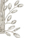 Currey and Company - 1000-0162 - Mirror - Forget-Me-Not - Clear/Silver Leaf