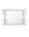 Currey and Company - 1000-0162 - Mirror - Forget-Me-Not - Clear/Silver Leaf