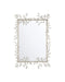 Currey and Company - 1000-0162 - Mirror - Forget-Me-Not - Clear/Silver Leaf