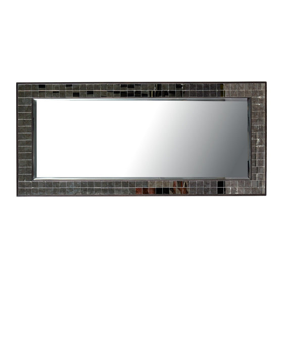 Currey and Company - 1000-0167 - Mirror - Mosaico - Ebony/Antique Mirror