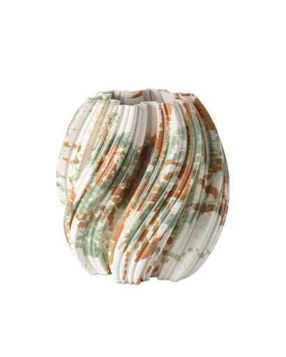 Camouflage Vase Green/Brown/Off-White