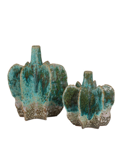 Urbano Vase Turquoise/Brown