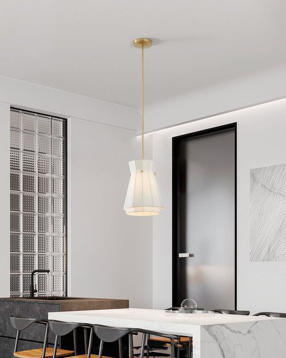 Thesis - 206925A - One Light Convertible Pendant - Bryony - Brushed Gold