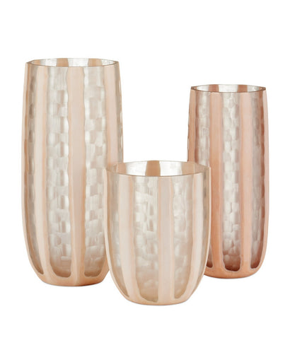 Merletto Vase Blush/Clear