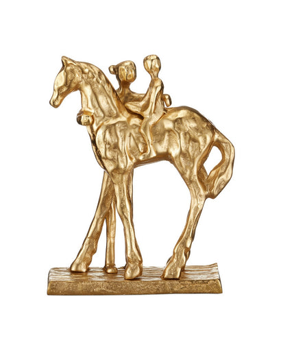 Dujardin Equestrian Sculpture Gold