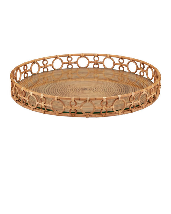 Currey and Company - 1200-1041 - Tray - Tegal - Natural/Clear