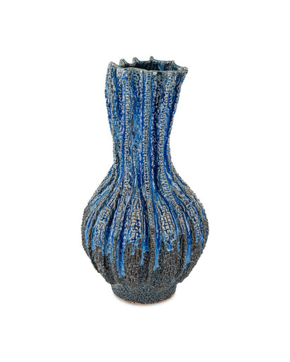Folios Vase Reactive Dark Blue