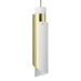 Thesis - 206929A - One Light Pendant - Enzio - Brushed Gold, Matte White