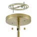 Thesis - 206933A - Eight Light Chandelier - Florian - Brushed Gold, Clear
